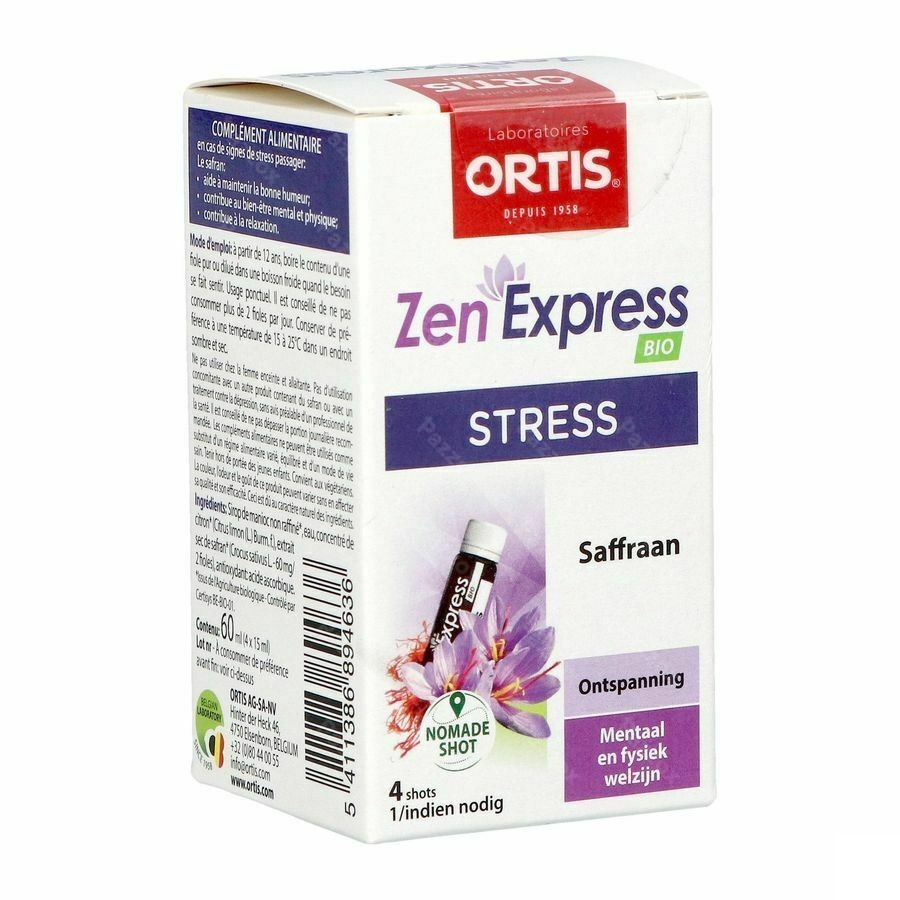 Ortis Zen Express Bio Shots 4x15ml
