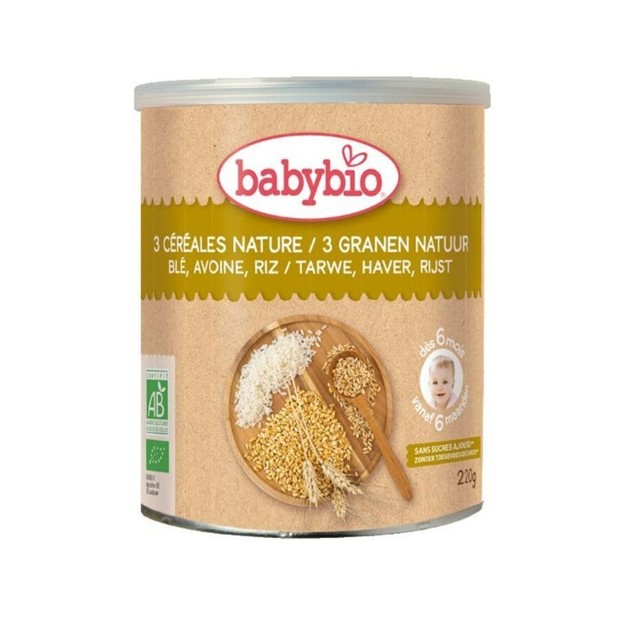 Babybio 3 Granen Natuur 6m 220g