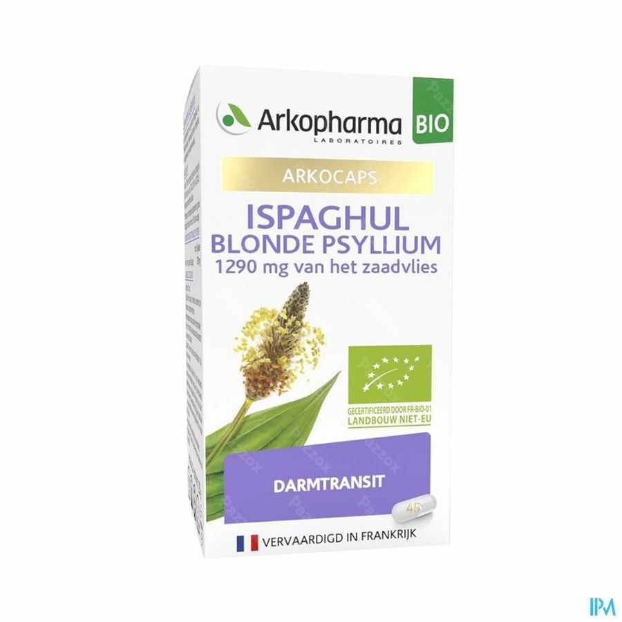 Arkocaps Ispaghul Psyllium Blond Bio 45 capsules
