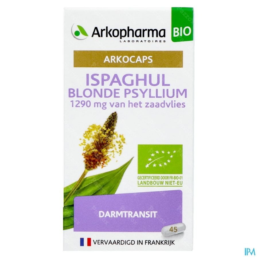 Arkocaps Ispaghul Psyllium Blond Bio 45 capsules