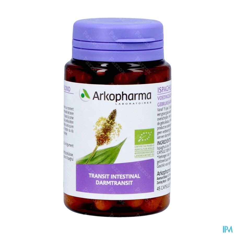 Arkocaps Ispaghul Psyllium Blond Bio 45 capsules