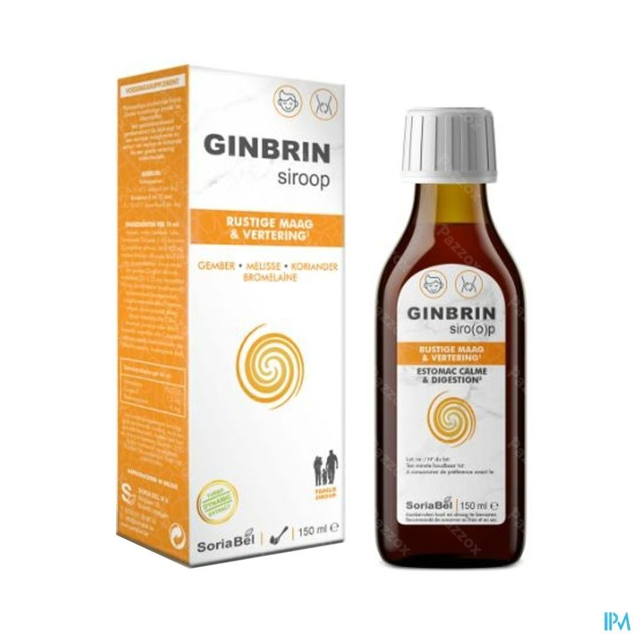 Soria Ginbrin Siroop Fl 150ml