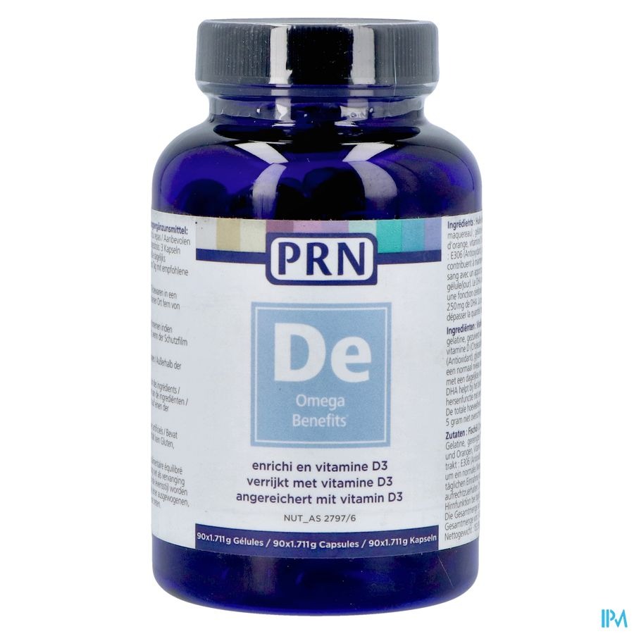 PRN De Omega Benefits 90 Capsules