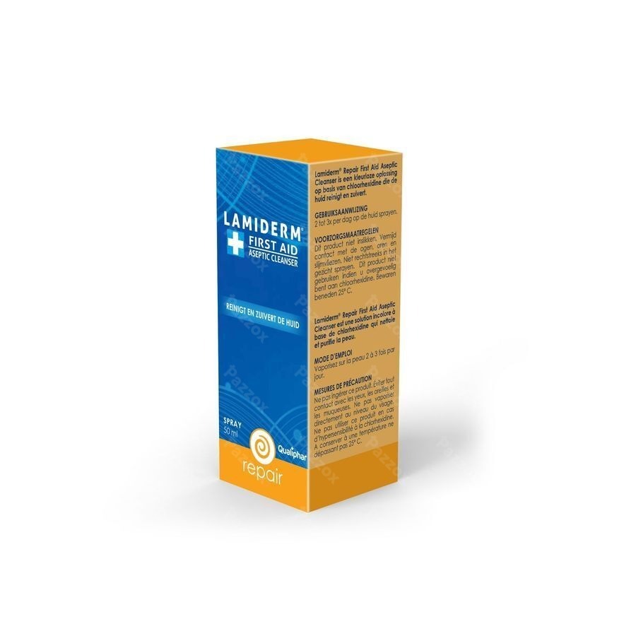 Lamiderm Repair First Aid Aseptic Cleanser Ontsmettende Spray 50ml 