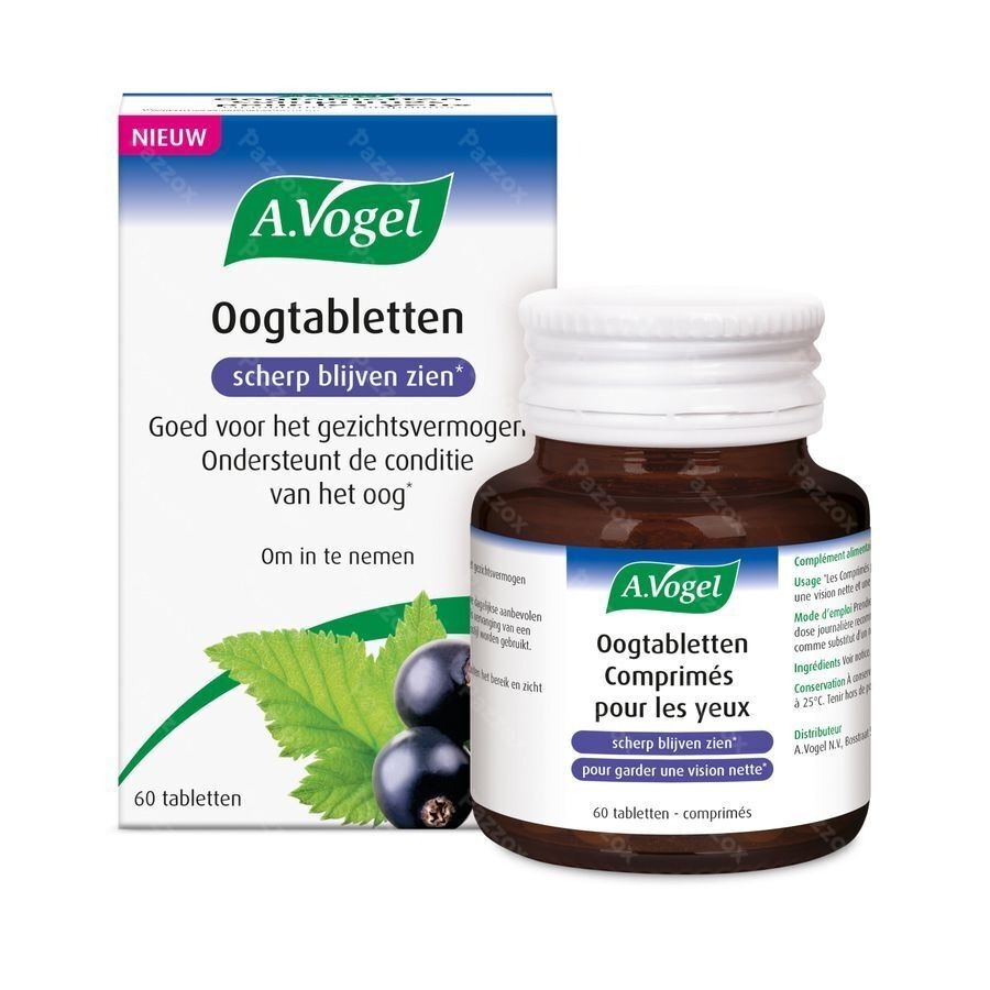 A. Vogel Oogtabletten 60 Tabletten