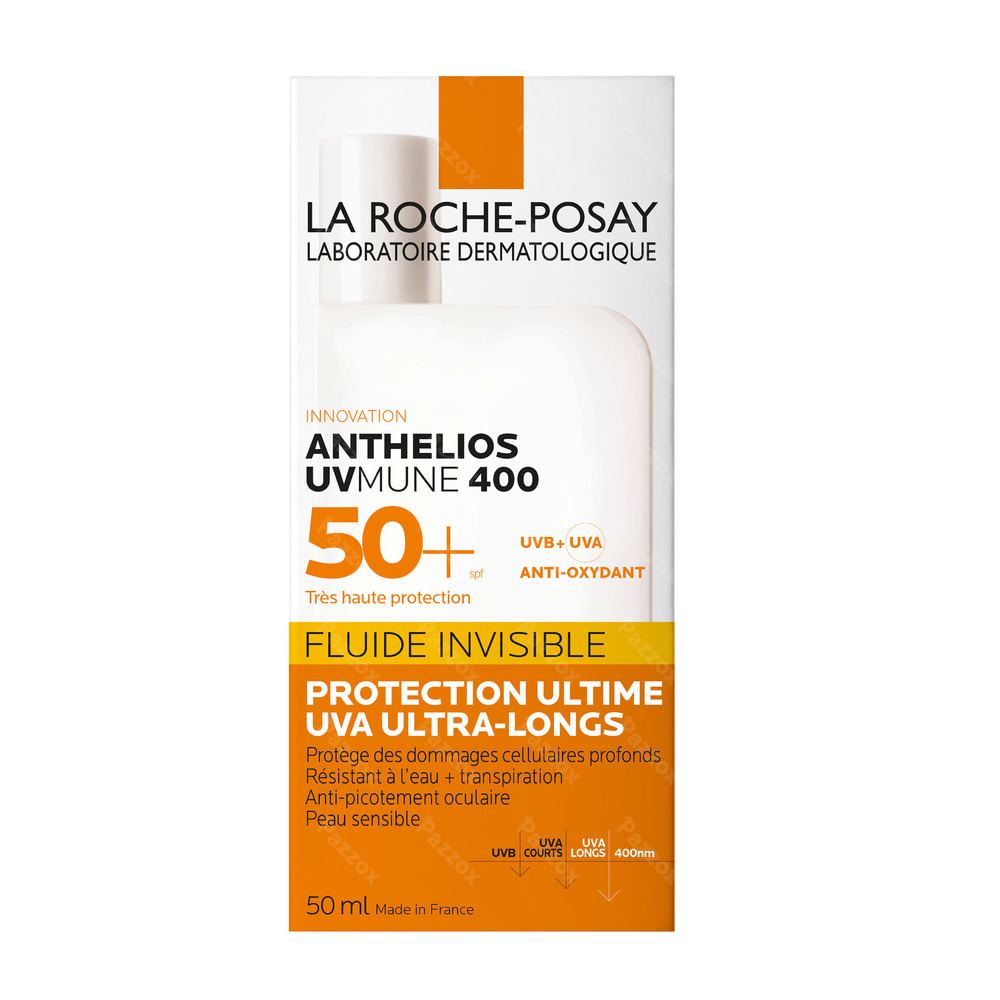 La Roche-Posay Anthelios UVmune 400 Onzichtbare Fluid Zonder Parfum SPF50+ 50ml