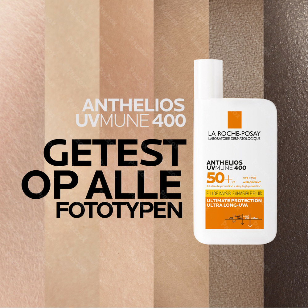 La Roche-Posay Anthelios UVmune 400 Onzichtbare Fluid Zonder Parfum SPF50+ 50ml