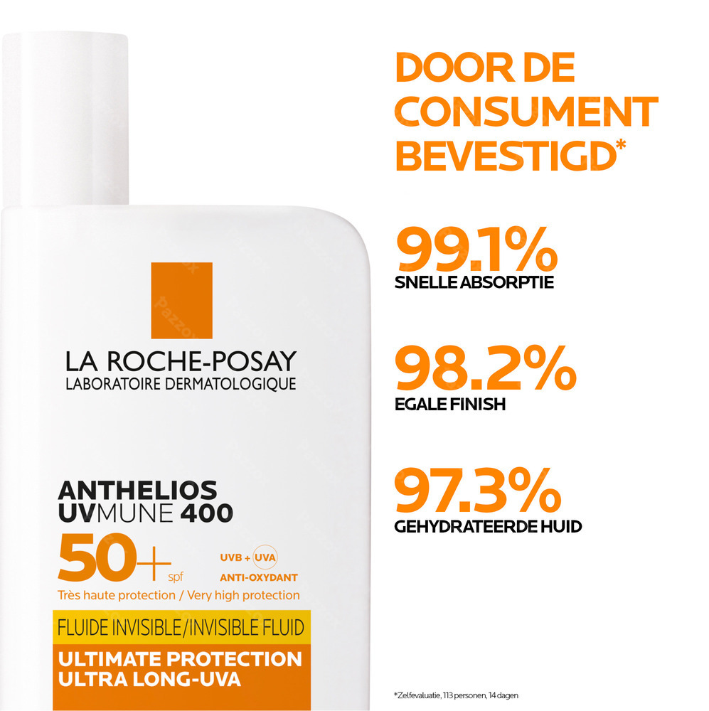La Roche-Posay Anthelios UVmune 400 Onzichtbare Fluid Zonder Parfum SPF50+ 50ml