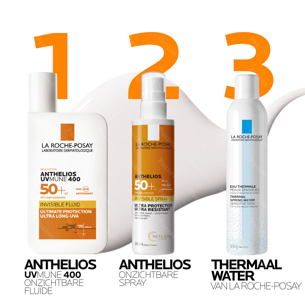 La Roche-Posay Anthelios UVmune 400 Onzichtbare Fluid Zonder Parfum SPF50+ 50ml