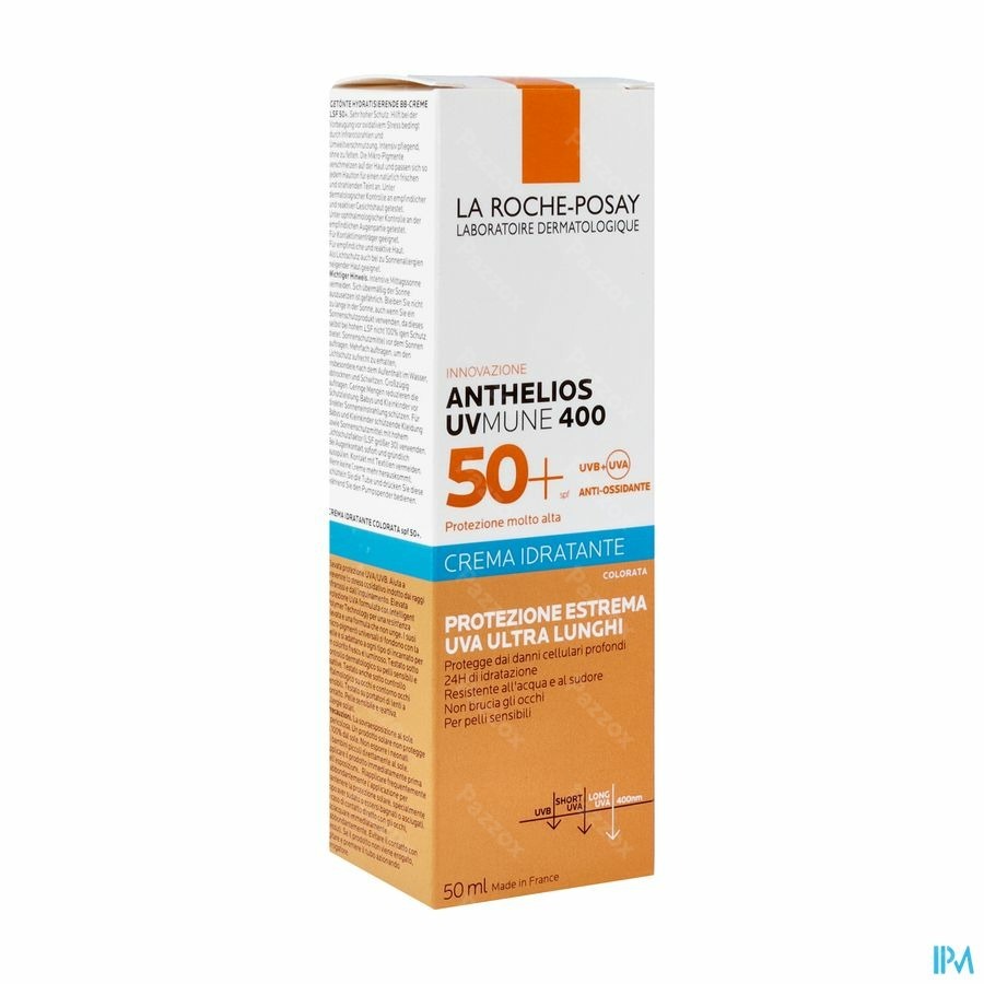 La Roche-Posay Anthelios Uvmune400 Hydraterende Crème Met Parfum SPF50+ 50ml