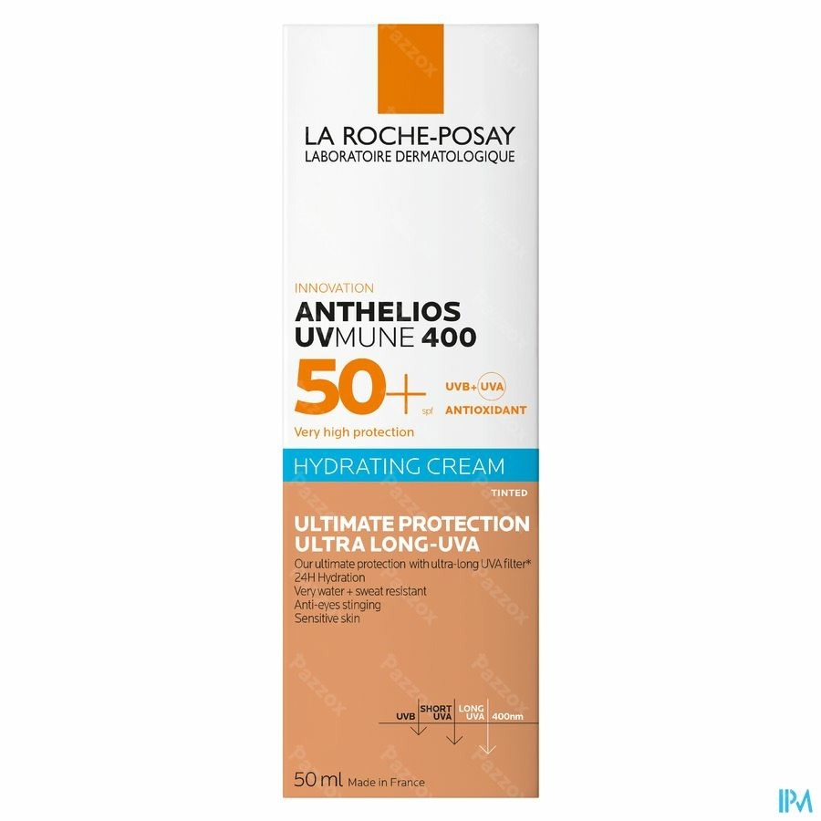 La Roche-Posay Anthelios Uvmune400 Hydraterende Crème Met Parfum SPF50+ 50ml