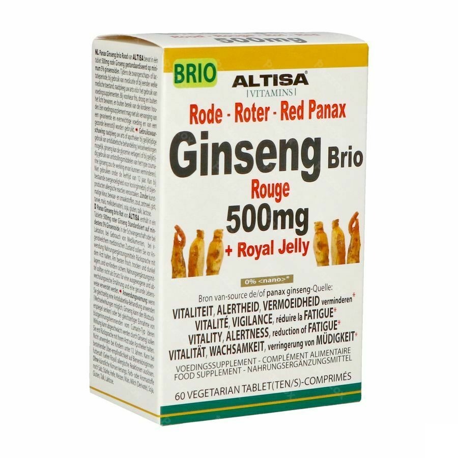 Altisa Ginseng Rood Brio 500mg Comp 60