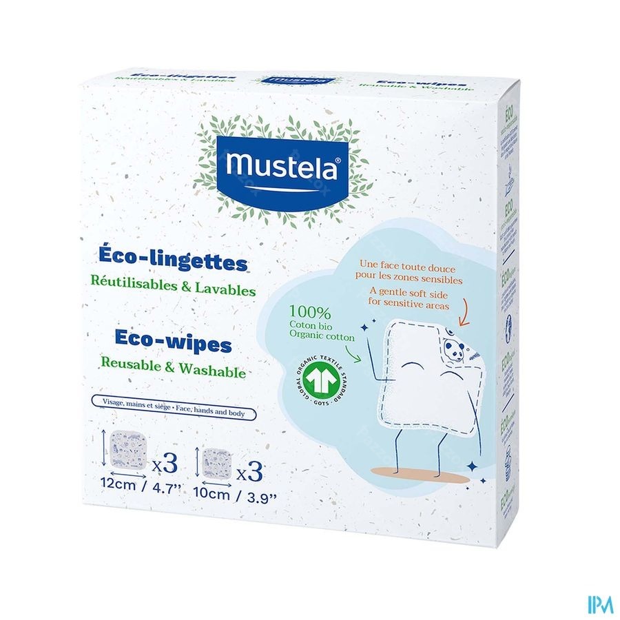 Mustela Mijn Eco 6 Herbruikbare Doekjes
