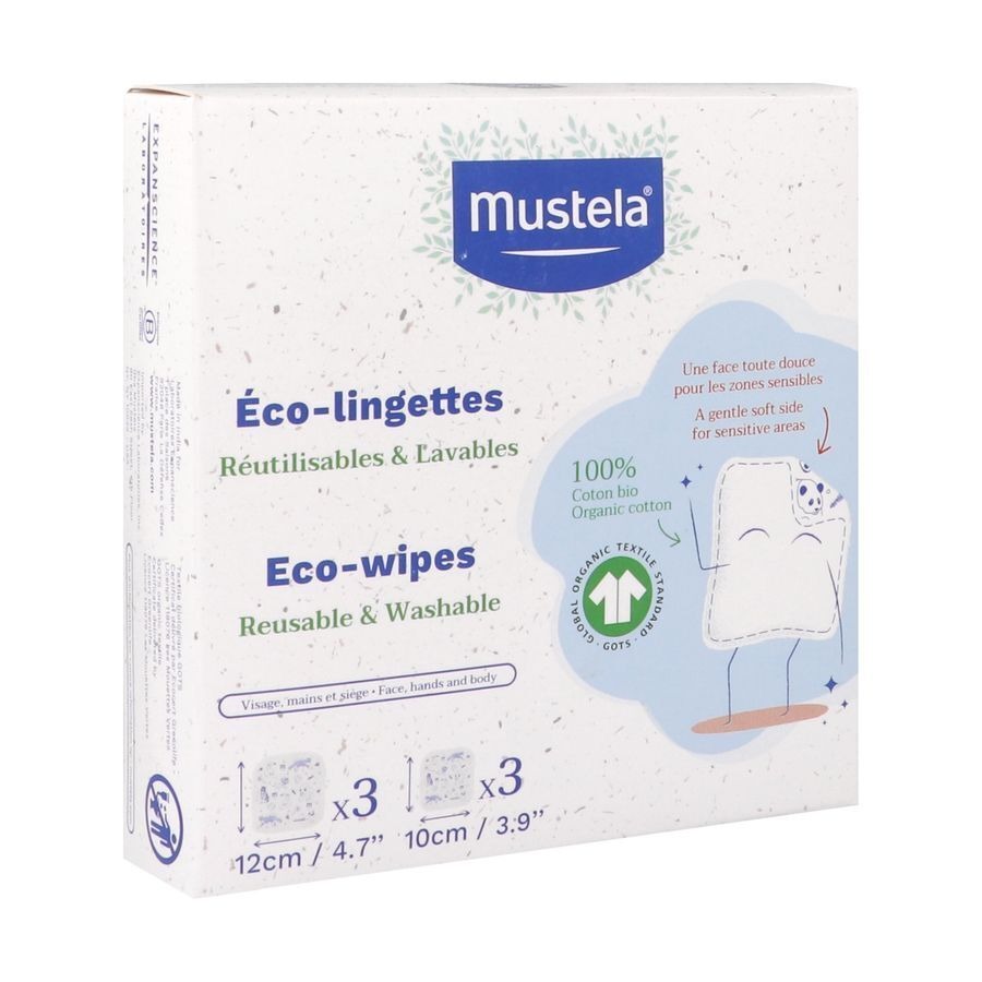 Mustela Mijn Eco 6 Herbruikbare Doekjes