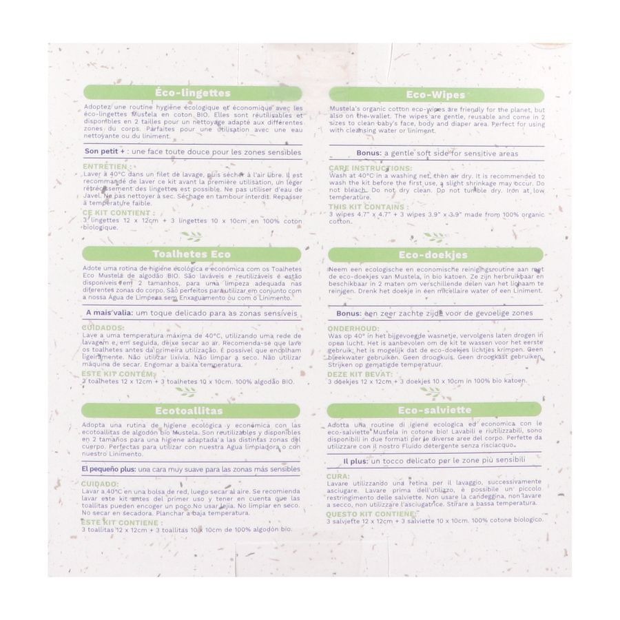 Mustela Mijn Eco 6 Herbruikbare Doekjes