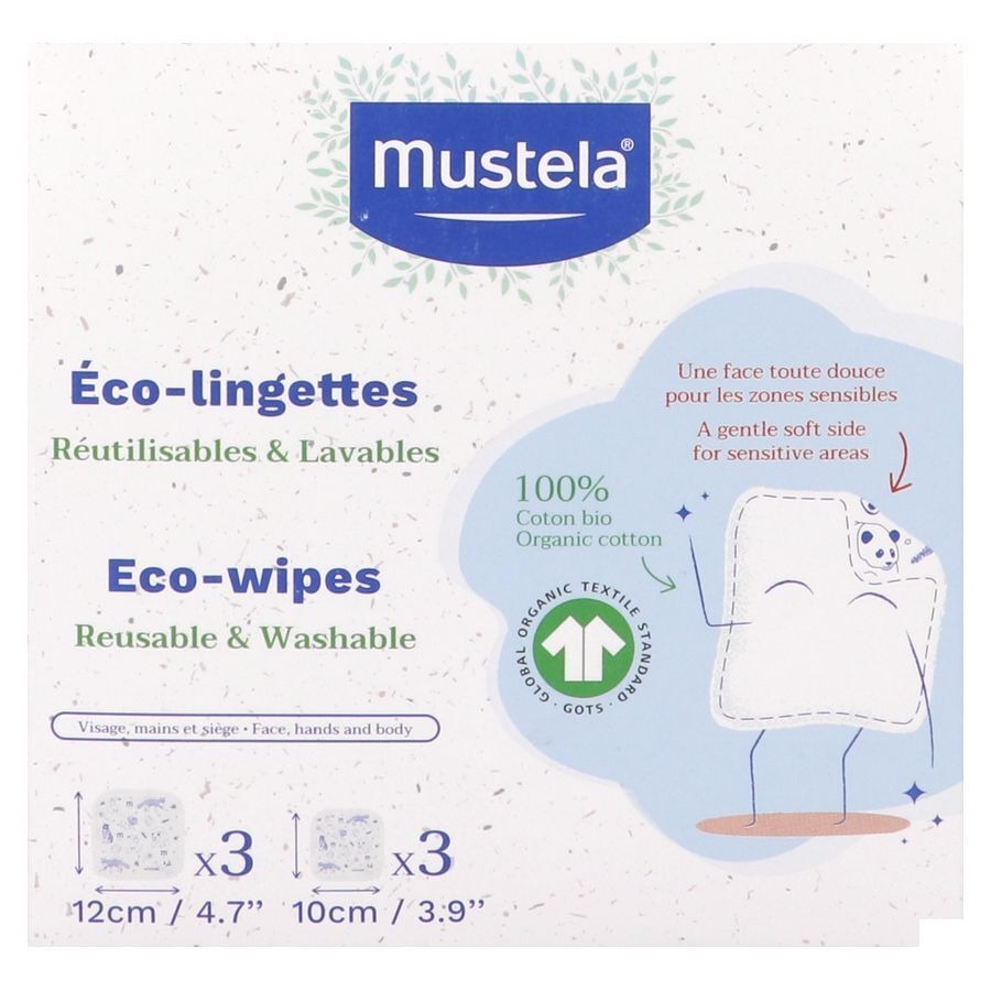 Mustela Mijn Eco 6 Herbruikbare Doekjes