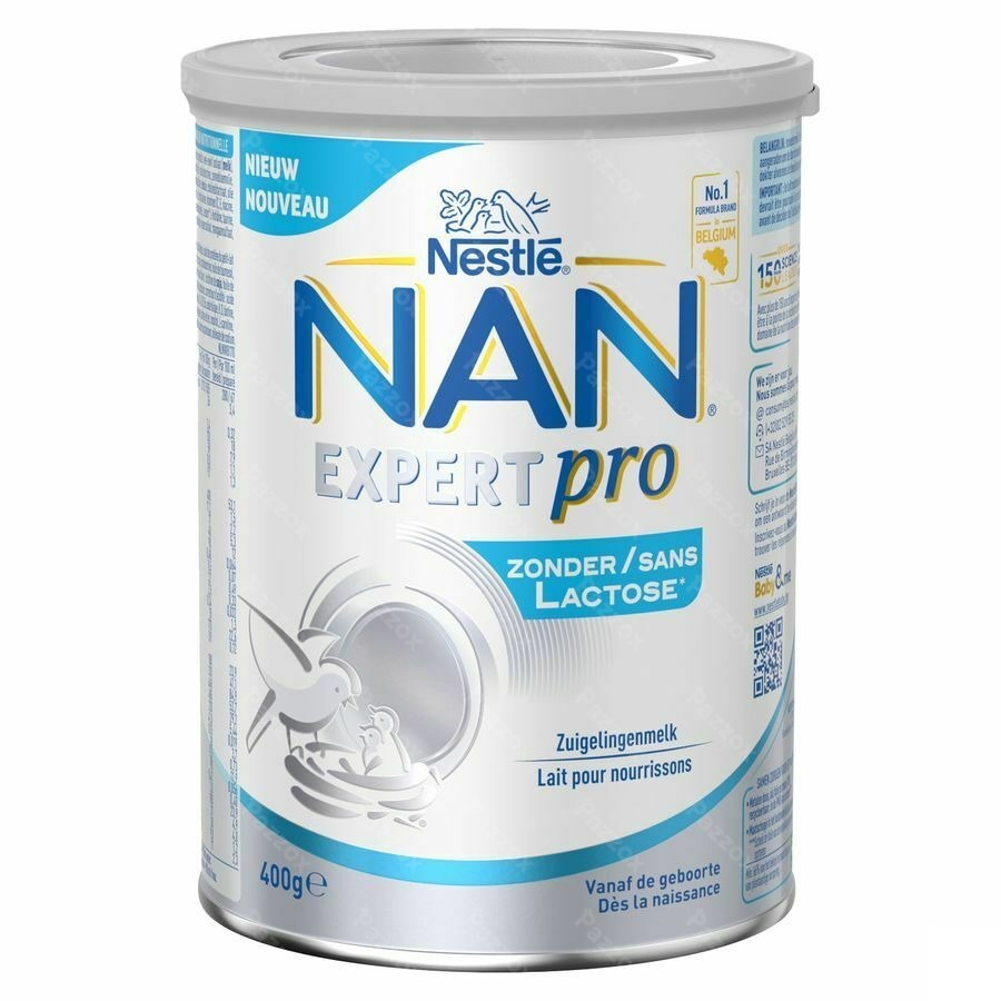 Nan ExpertPro Zonder Lactose Zuigelingenmelk Baby 0-6 Maanden 400g
