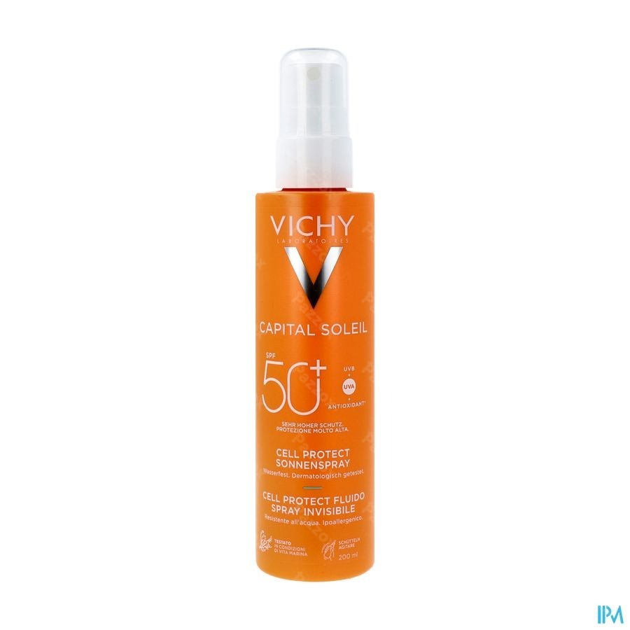 Vichy Capital Soleil Cell Protect Water Fluid Spray Water Resistant SPF50+ 200ml 