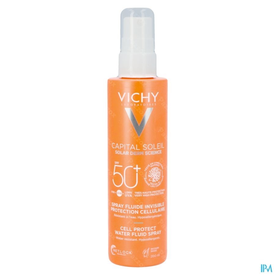 Vichy Capital Soleil Cell Protect Water Fluid Spray Water Resistant SPF50+ 200ml 