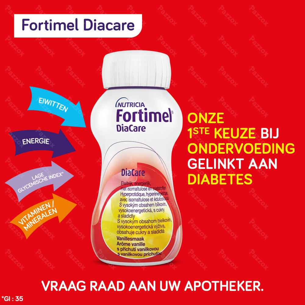 Fortimel DiaCare aardbeiensmaak 4x200ml