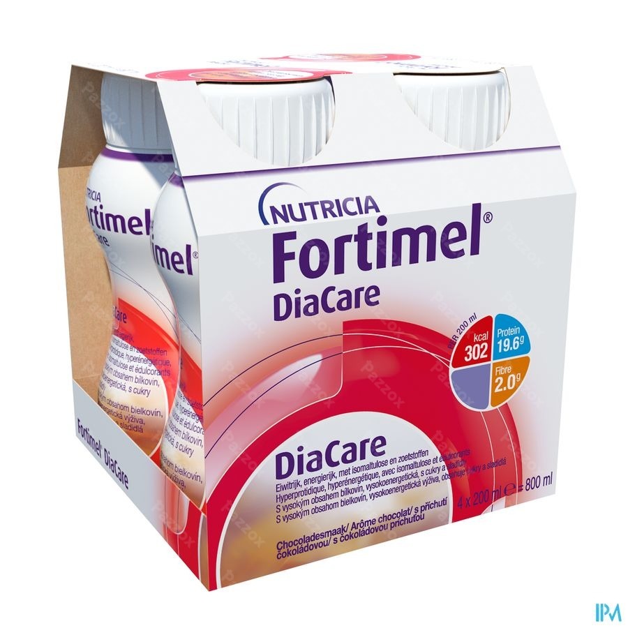 Fortimel DiaCare chocoaldesmaak 4x200ml