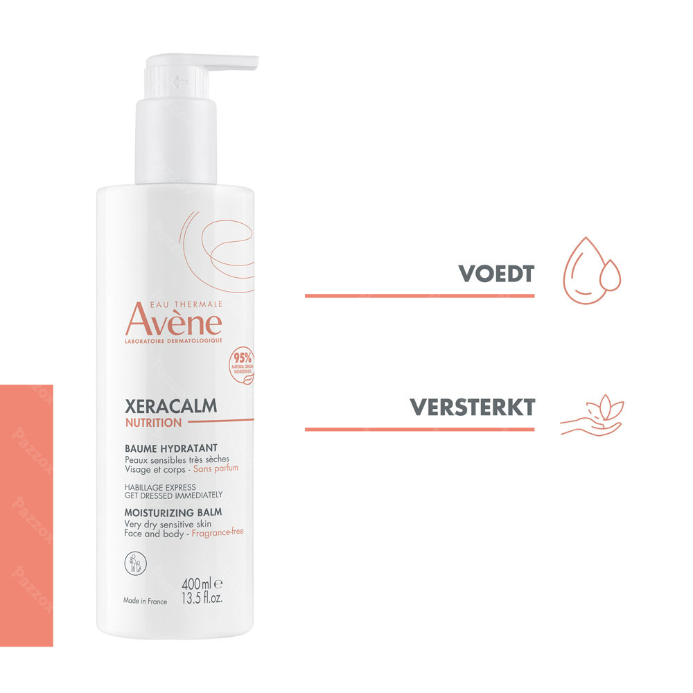 Avène Xeracalm Nutrition Hydraterende Balsem, Gevoelige zeer droge huid 400ml