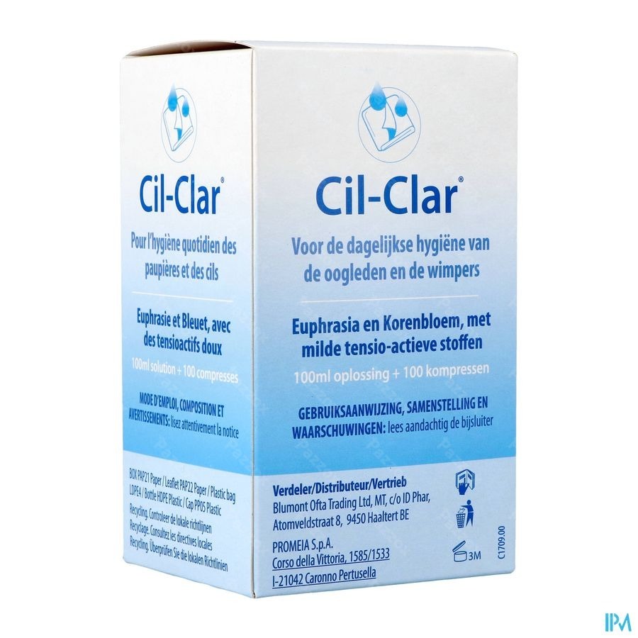 Cil-clar Hygiene Oogleden 100ml+kp 100 Nf
