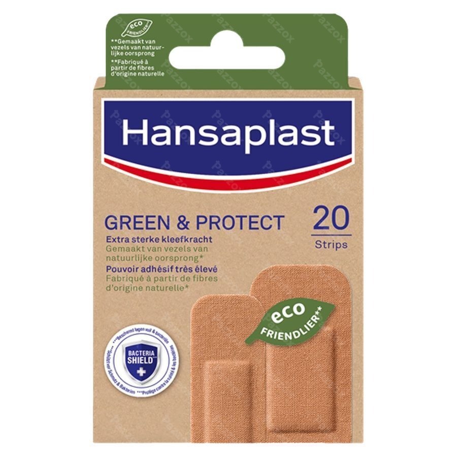 Hansaplast Pleisters Green&protect Strips 20