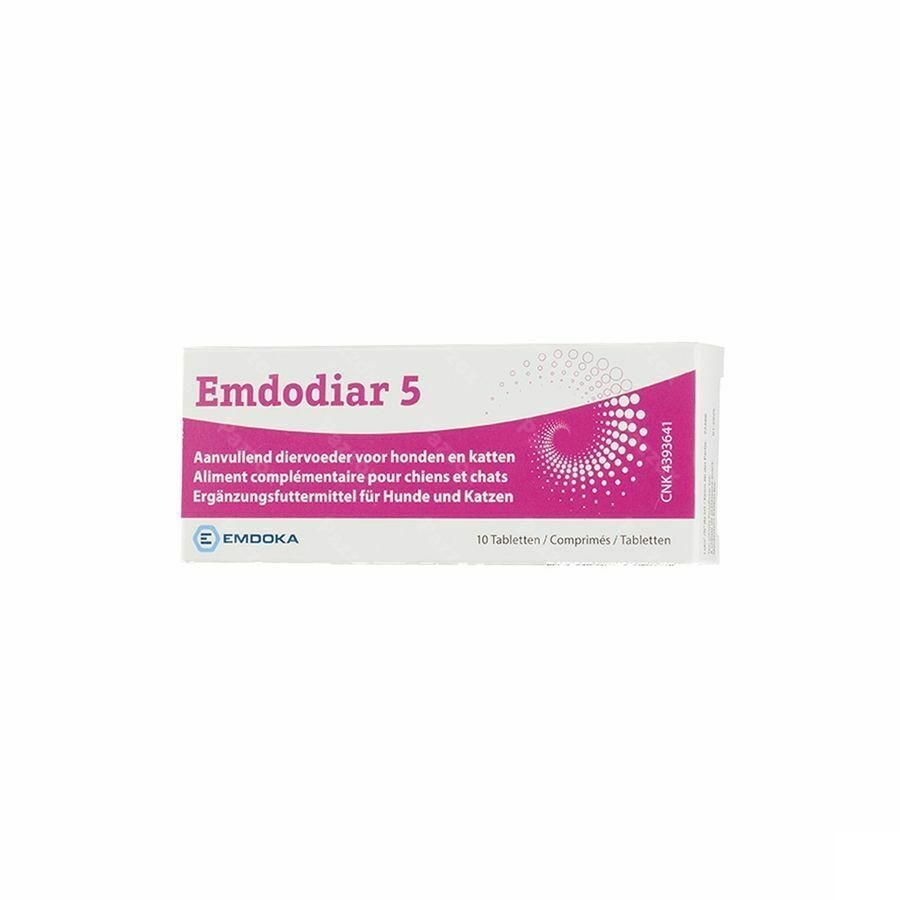 Emdodiar 5 Aanvullend Dierenvoeder Hond en Kat 10 Tabletten