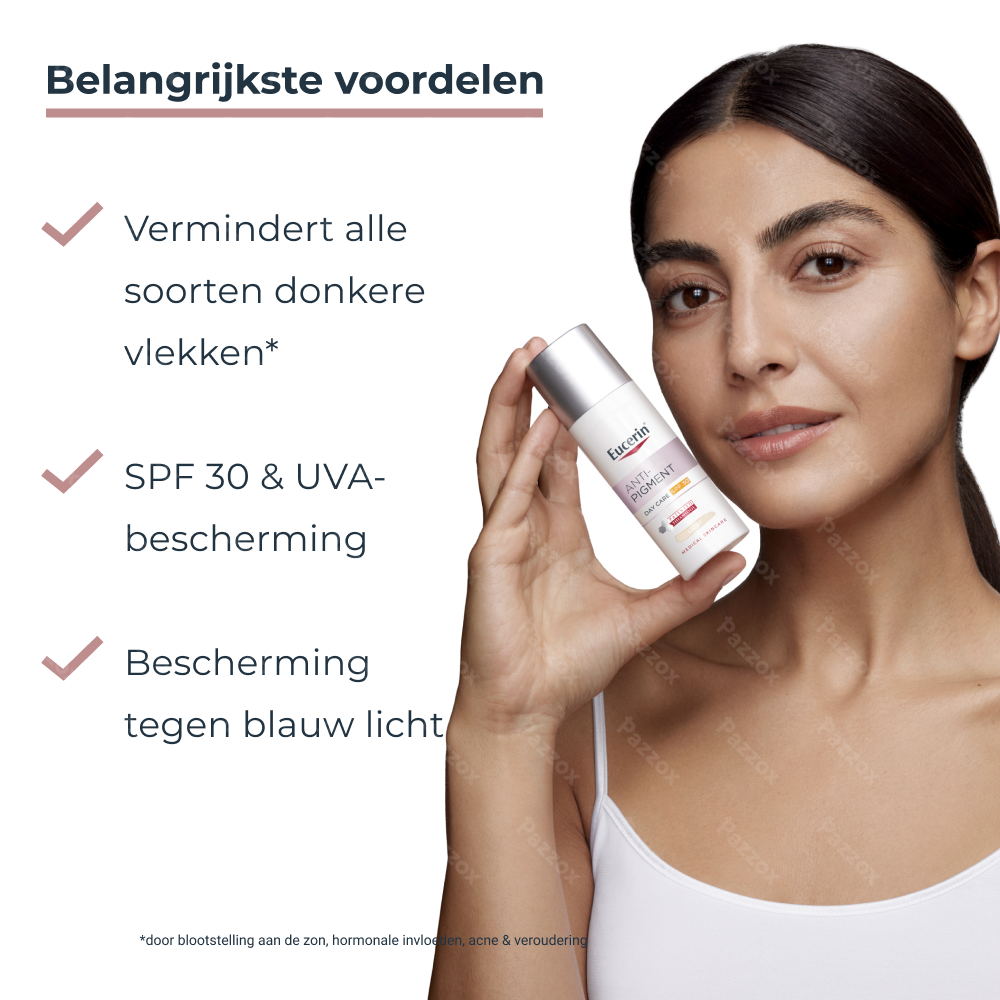 Eucerin Anti-Pigment Dagcrème Getint Light SPF30 Hyperpigmentatie 50ml