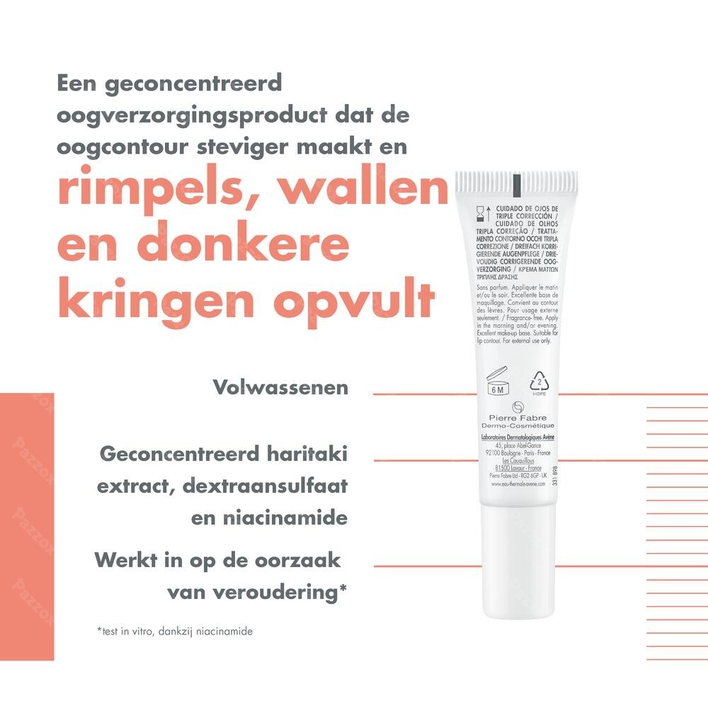 Avène Hyaluron Activ B3 Drievoudige Correctie Oogverzorging 15ml