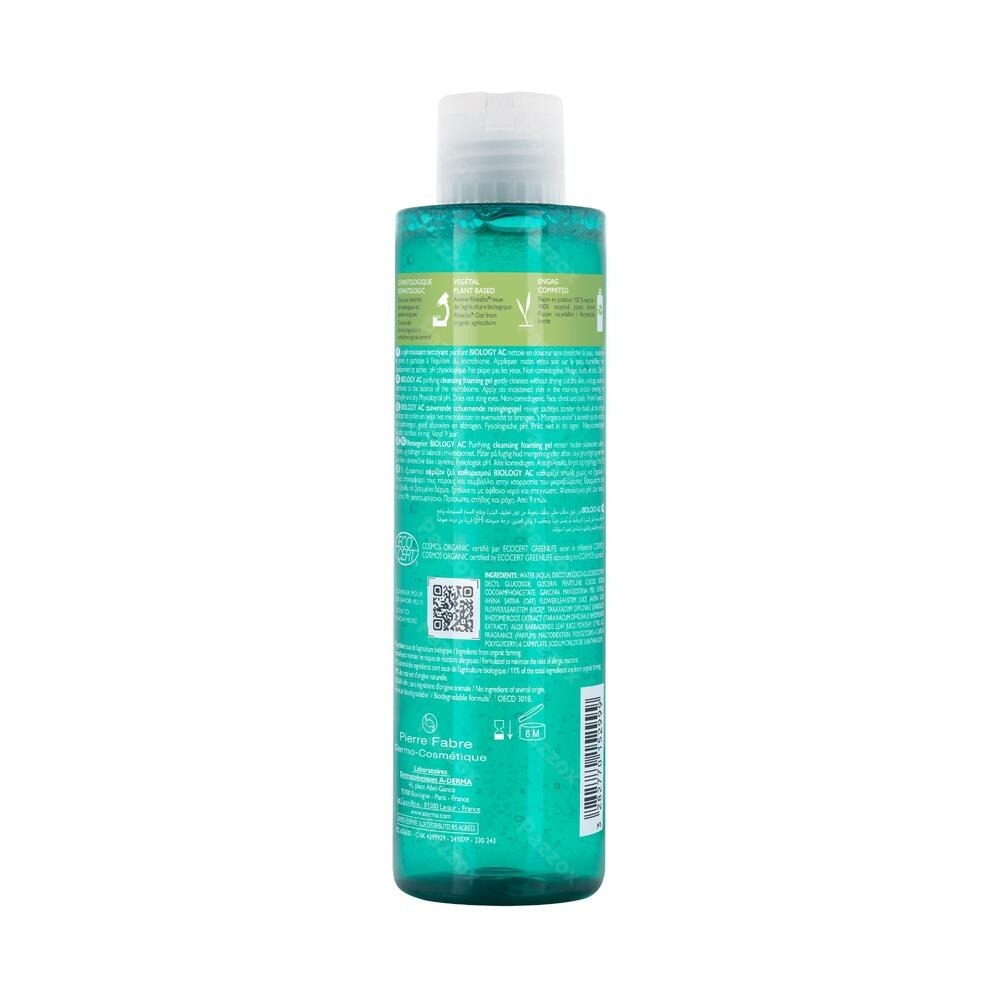 A-Derma Biology Ac Zuiverende Schuimgel 200ml