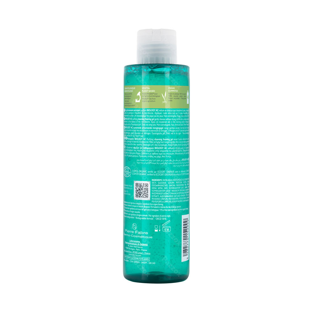 A-Derma Biology Ac Zuiverende Schuimgel 200ml