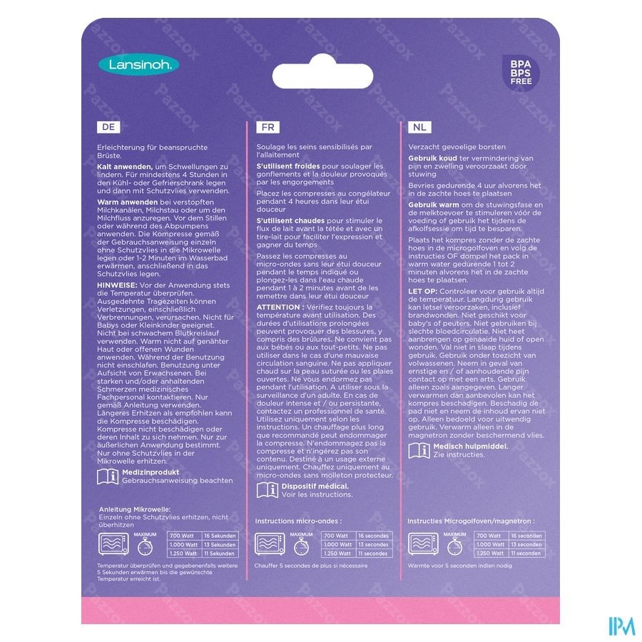 Lansinoh Therapearl 3in1 Borsttherapie Warm-koud 2