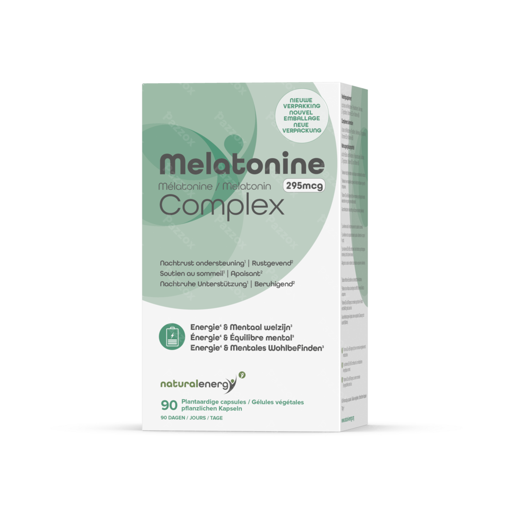 Natural Energy Melatonine Complex 295mcg 90 Plantaardige Capsules