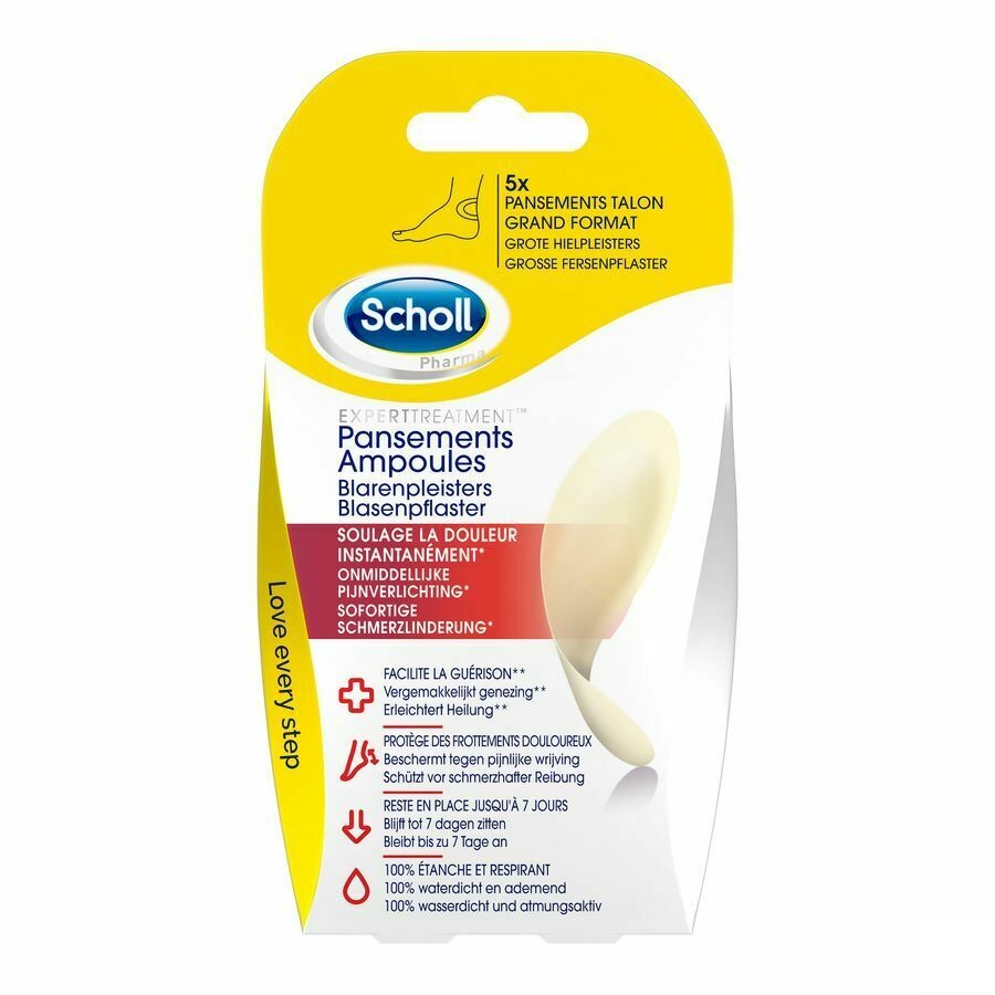 Scholl Blarenpleisters Grote Hiel 5 Stuks