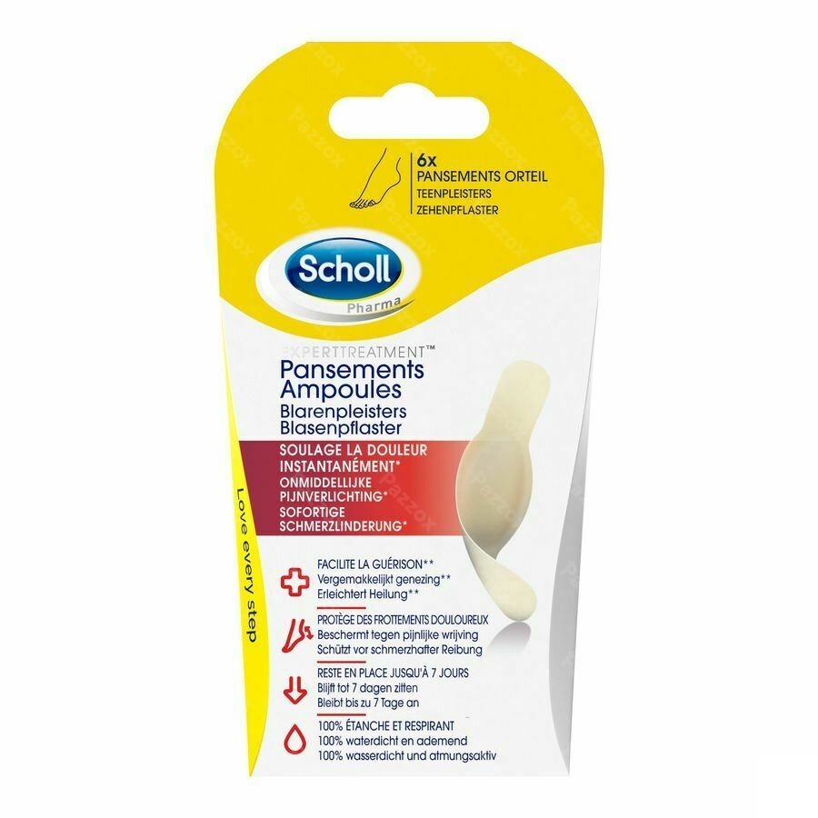 Scholl Blarenpleisters Tenen 6 Stuks