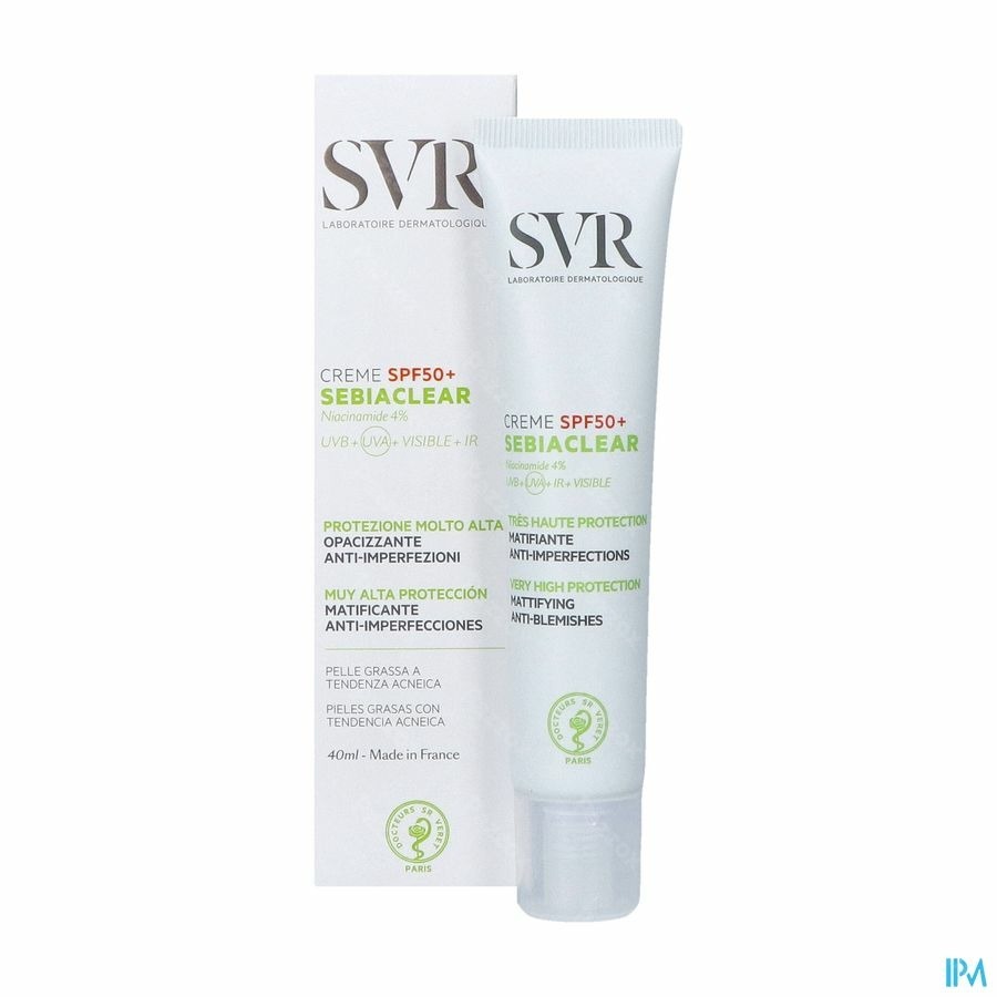 SVR Sebiaclear Gezichtscrème SPF50+40ml