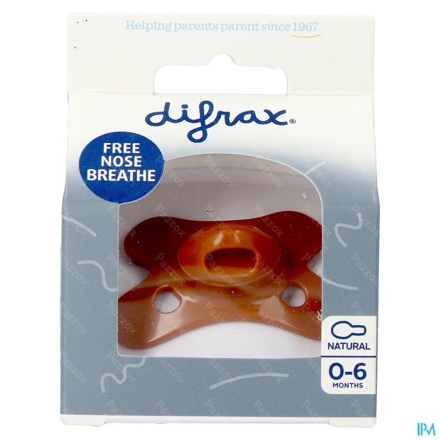 Difrax Fopspeen Natural 0-6m Uni Cinnamon