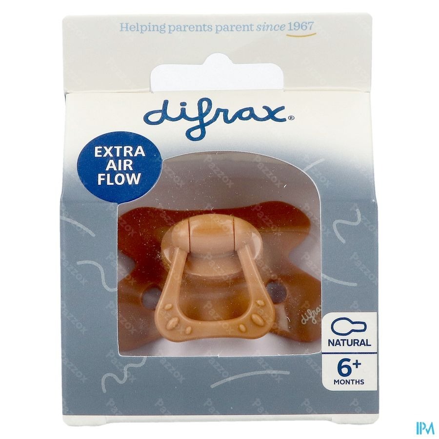 Difrax Fopspeen Natural 6m+ Uni Caramel