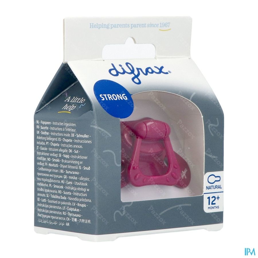 Difrax Fopspeen Natural 12m+ Uni Wildberry