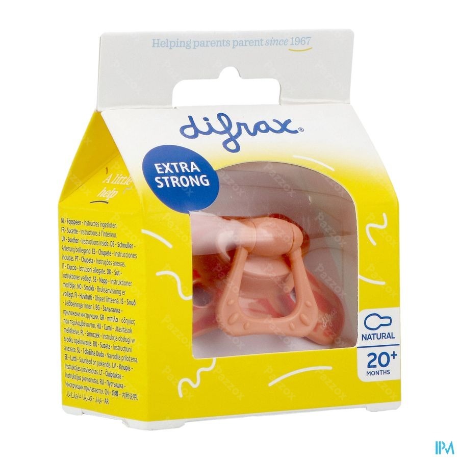 Difrax Fopspeen Natural 20m+ Peachy Leafs