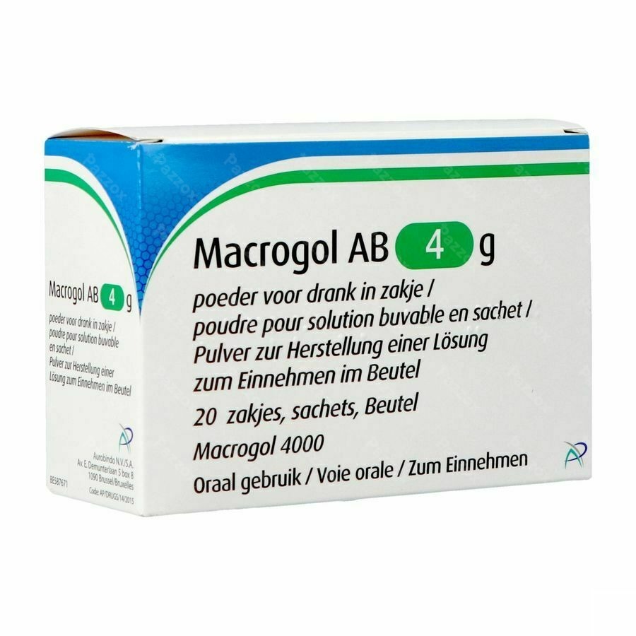 Macrogol Ab 4gr Poeder 20 Zakjes