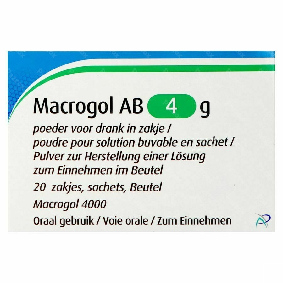 Macrogol Ab 4gr Poeder 20 Zakjes