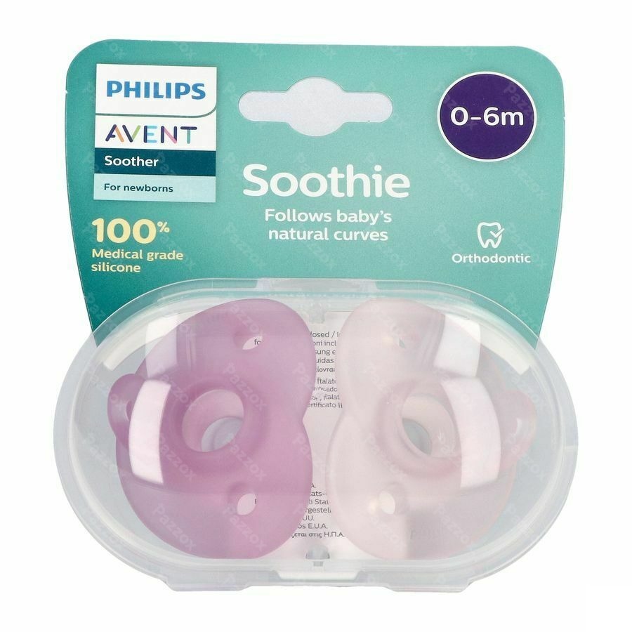 Philips Avent Fopspeen +0m Soothie Girl 2