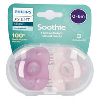 Philips Avent Fopspeen +0m Soothie Girl 2