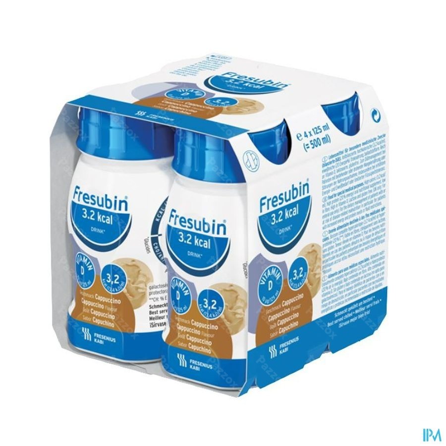 Fresubin 3.2 Kcal Drink Cappucino 4x125ml