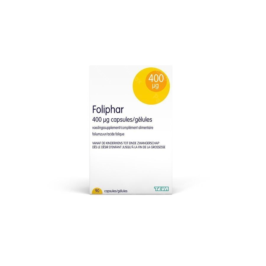 Foliphar 400µg 90 Capsules