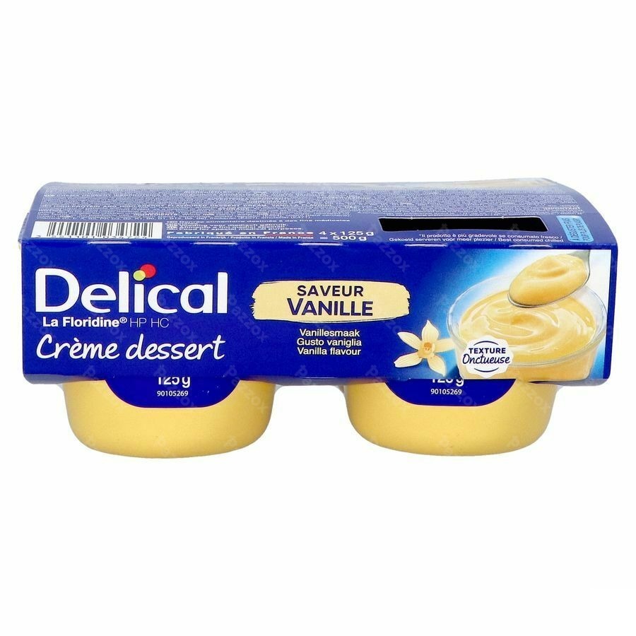 Delical Creme Dessert La Floridine Vanille 4x125g