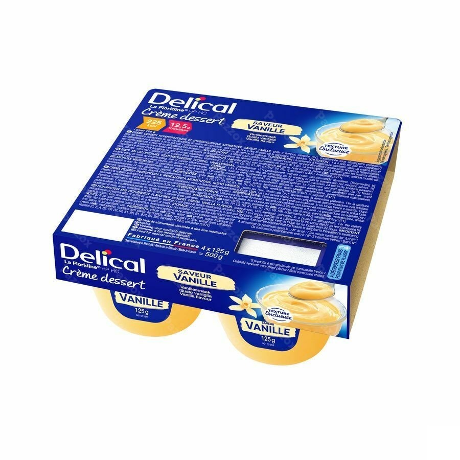 Delical Creme Dessert La Floridine Vanille 4x125g